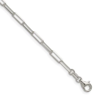 3.1mm Diamond-cut Paperclip Chain 20 Inch Sterling Silver, MPN: QDPC080-20, UPC: