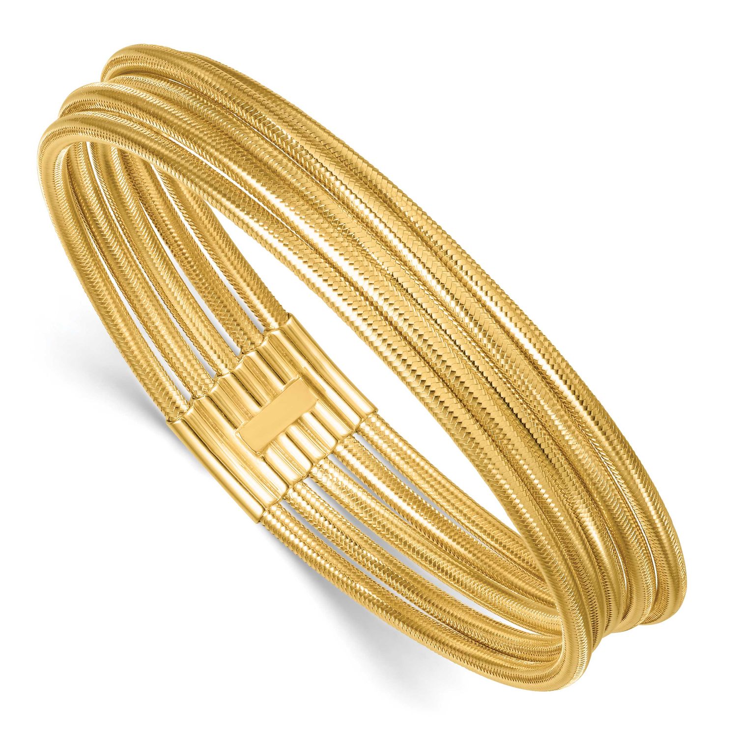 5 Strand Mesh Stretch Bracelet 14k Gold, MPN: DB752, UPC: 196904323328