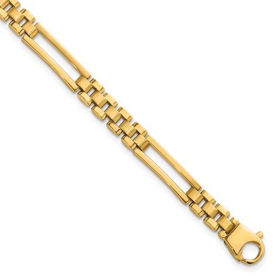 Fancy Open Multi Link Bracelet 14k Gold Polished, MPN: GB291-8, UPC: