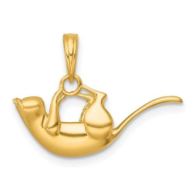 3-D Cat Hanging Charm 14k Gold Polished, MPN: K10059, UPC: