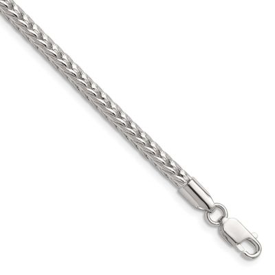 3.4mm Diamond-Cut Round Franco Chain 8 Inch Sterling Silver, MPN: QFR320-8, UPC: