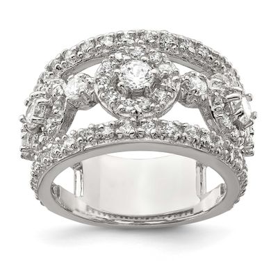 CZ Polished Ring Sterling Silver, MPN: QR1370, UPC: 883957181301