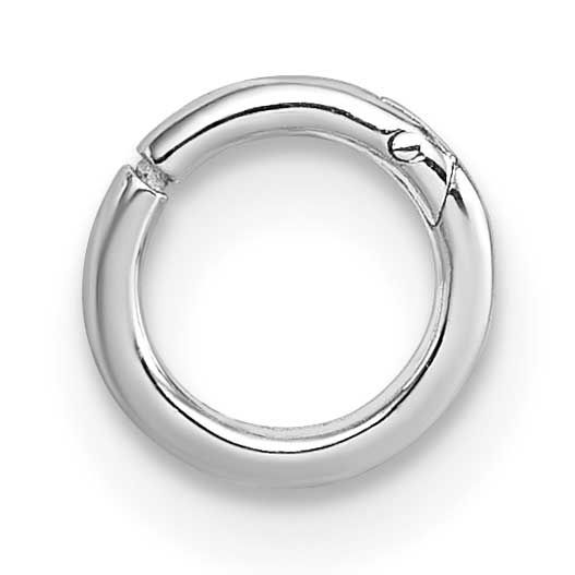 Polished Single Cartilage Hoop Earring Sterling Silver Rhodium-Plated, MPN: QE17818, UPC: