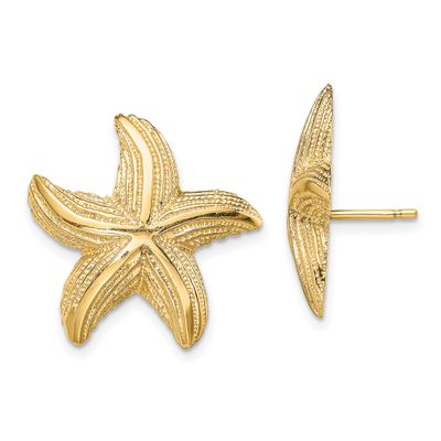 Starfish Post Earrings 14k Gold, MPN: TE836, UPC: 637218013678