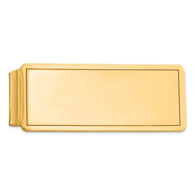 Money Clip Sterling Silver Gold-Plated, MPN: QQ40GP, UPC: