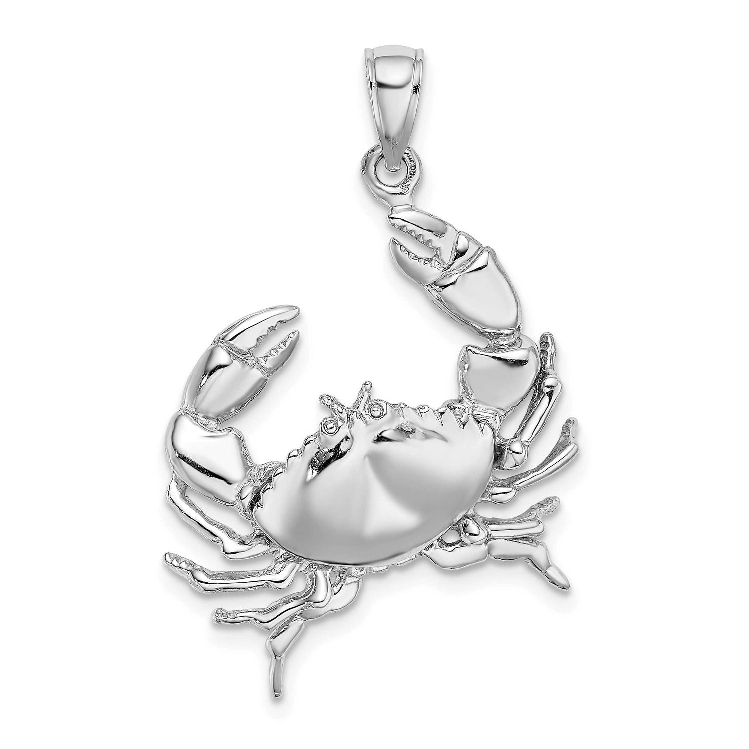 Stone Crab with Claw Extender Charm 14k White Gold, MPN: C3412W, UPC: 637218166688