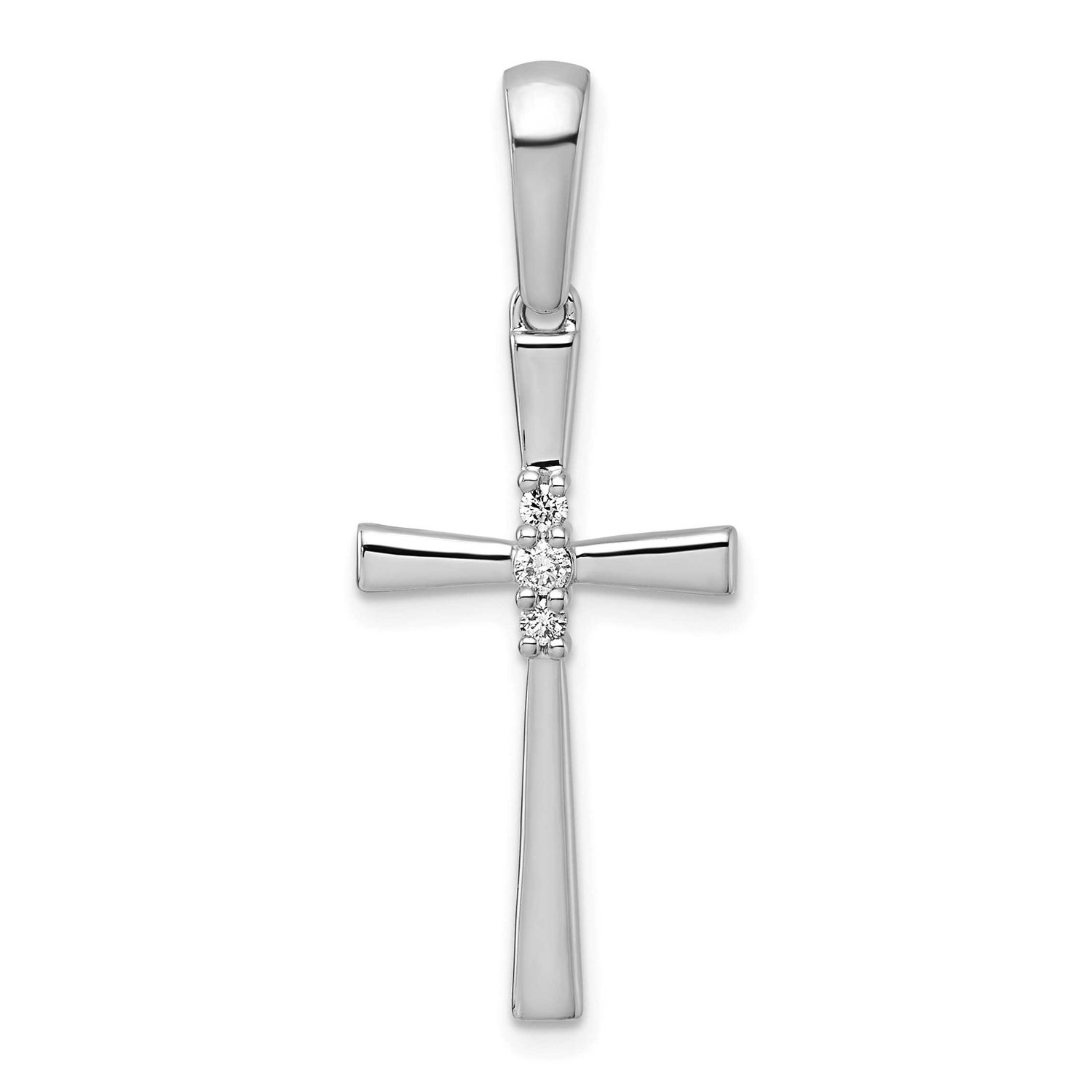 1/15Ct. Diamond Cross Pendant 14k White Gold, MPN: PM5007-007-WA, UPC: