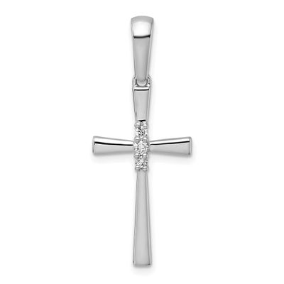 1/15Ct. Diamond Cross Pendant 14k White Gold, MPN: PM5007-007-WA, UPC: