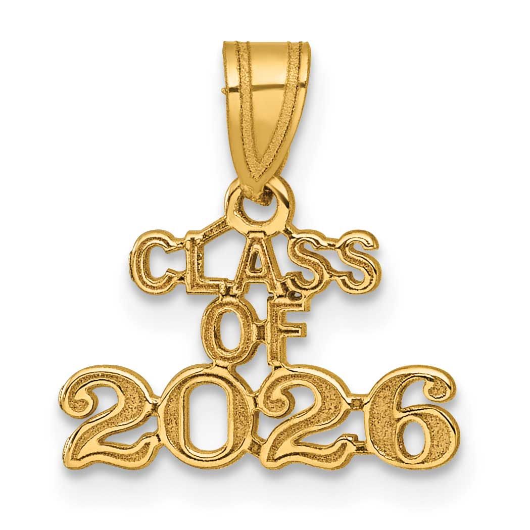 Block Class of 2026 Charm 14k Gold Polished, MPN: K9989-26, UPC: