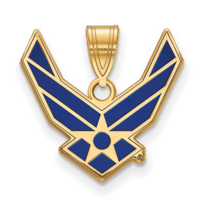 Logoart U.S. Air Force Large Enamel Pendant 14k Gold, MPN: 4Y026USAF, UPC:
