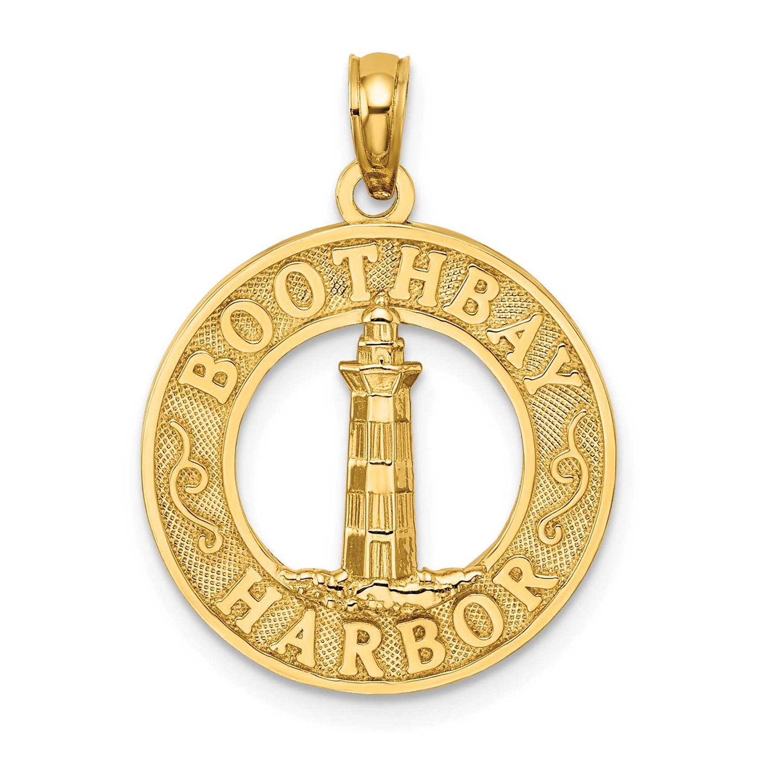 Boothbay Harbor Lighthouse Charm 14k Gold, MPN: K7370, UPC: 637218010462