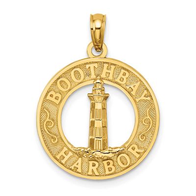 Boothbay Harbor Lighthouse Charm 14k Gold, MPN: K7370, UPC: 637218010462