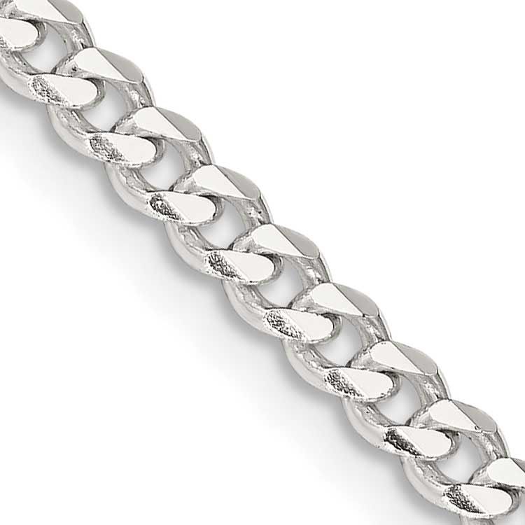 3.5mm Curb Chain 18 Inch Sterling Silver, MPN: QCB100-18, UPC: 883957918785