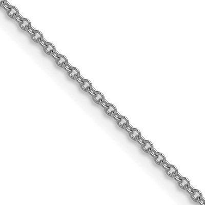 1.5mm Cable Chain 16 Inch 10k White Gold, MPN: 10PE336W-16, UPC: