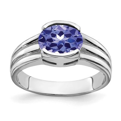 8x6mm Oval Tanzanite Ring 14k White Gold, MPN: Y4474T, UPC: 883957402901