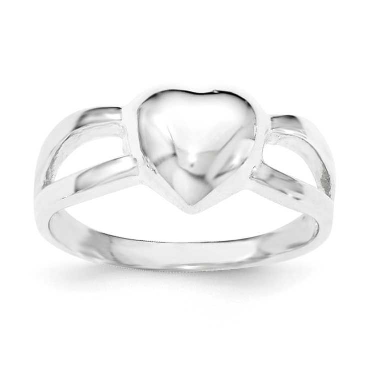 Heart Ring Sterling Silver Polished, MPN: QR6054, UPC: