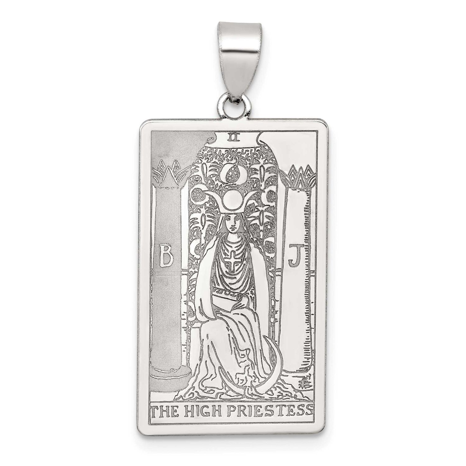 The High Priestess Tarot Card Pendant Sterling Silver, MPN: QC11512, UPC: