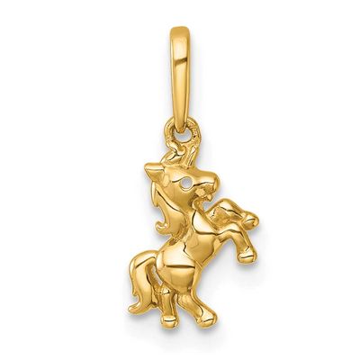 Madi K Polished Unicorn Pendant 14k Gold, MPN: GK1202, UPC:
