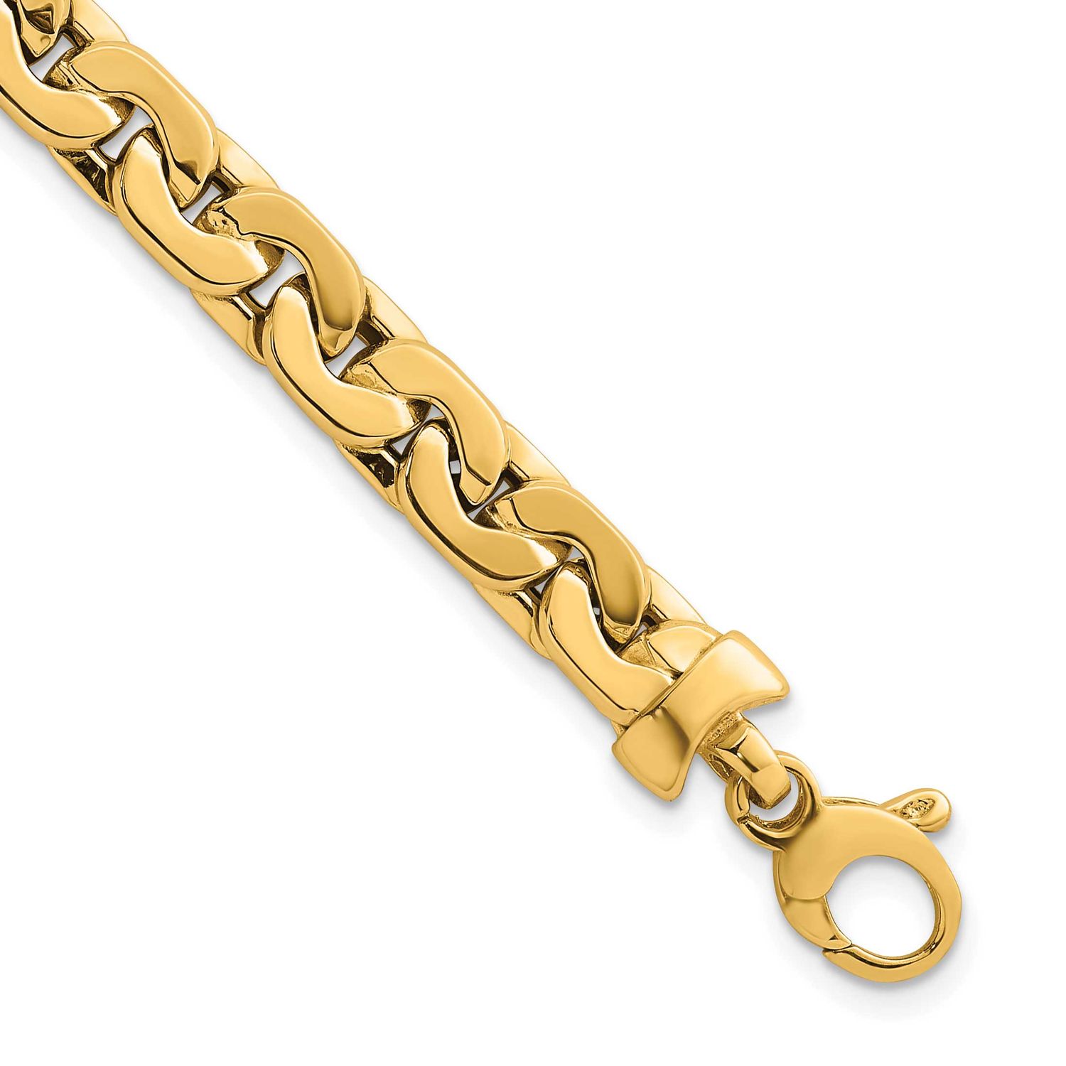 7.5 Inch Fancy Link Bracelet 14k Gold Polished, MPN: SF3117-7.5, UPC:
