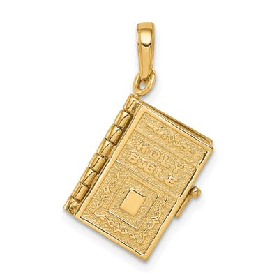 3D Lord&#39;s Prayer Bible Pendant 10k Gold, MPN: 10C3964, UPC: 196904225462