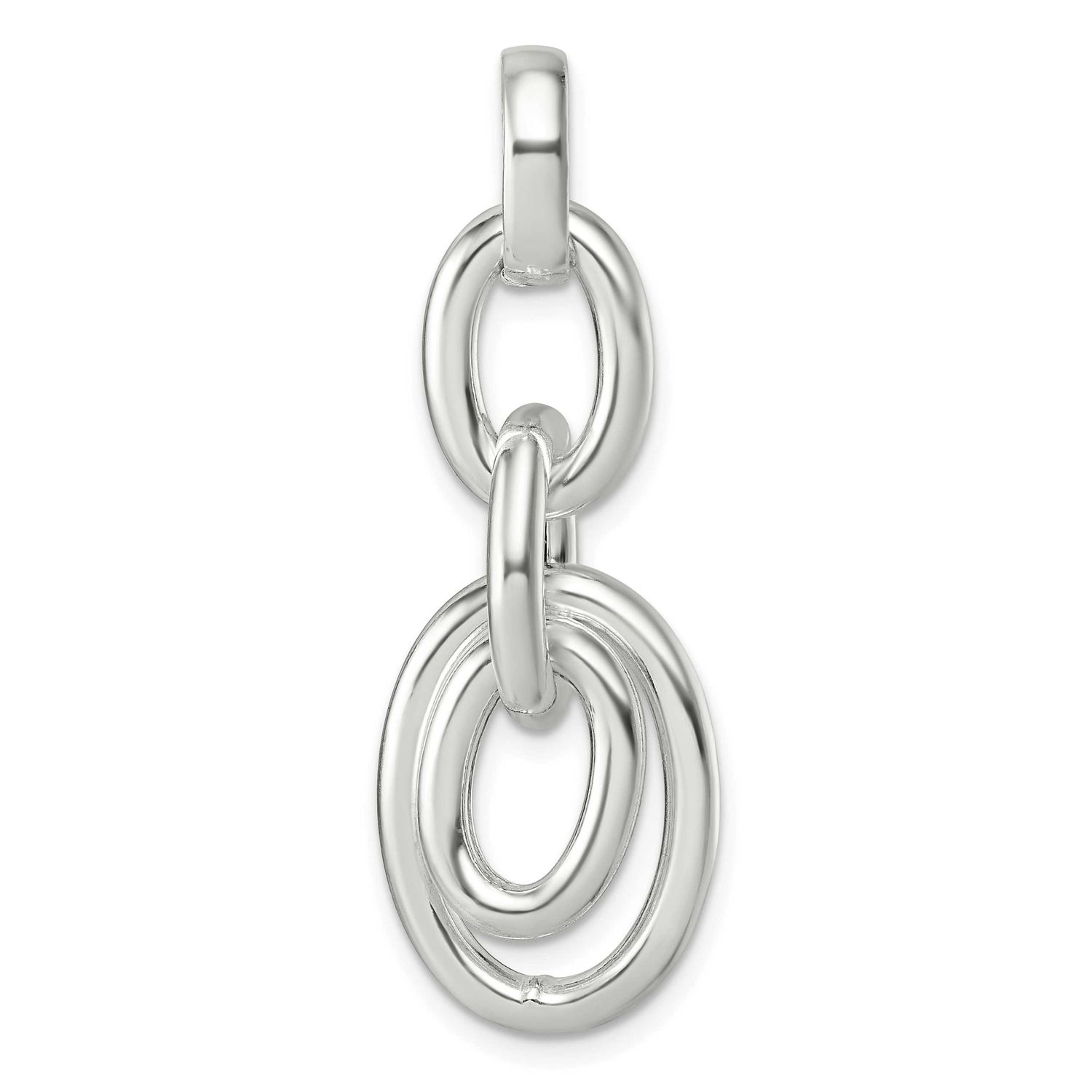Moveable Oval Links Pendant Sterling Silver, MPN: QC11540, UPC:
