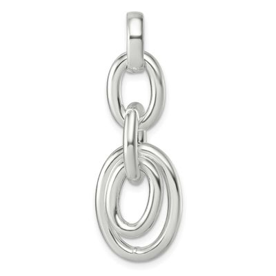 Moveable Oval Links Pendant Sterling Silver, MPN: QC11540, UPC: