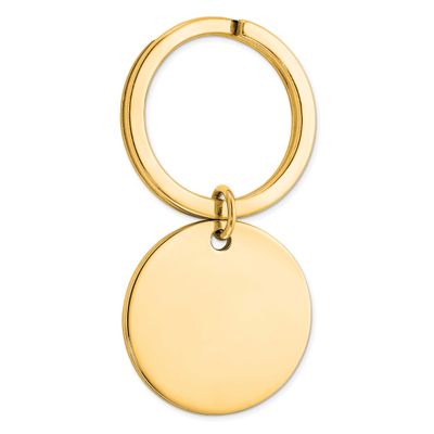 Key Ring Sterling Silver Gold-Plated, MPN: QQ221GP, UPC: