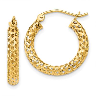 Hoop Earrings 10k Gold, MPN: 10TH515, UPC: