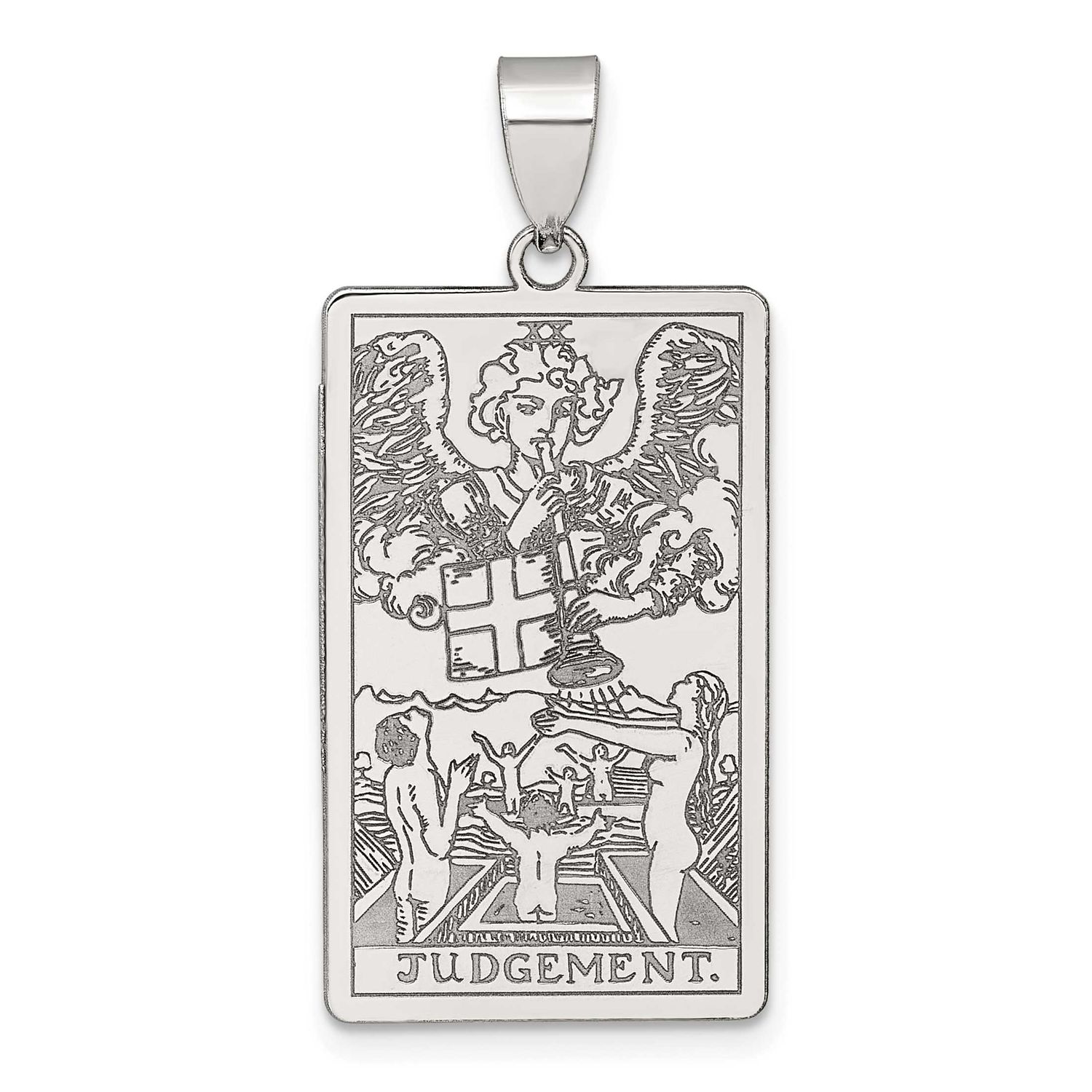 Judgement Tarot Card Pendant Sterling Silver, MPN: QC11530, UPC: