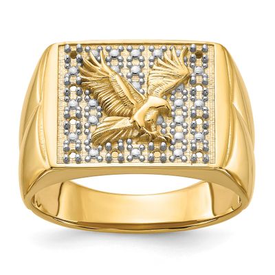 Men&#39;s Eagle Ring Mounting 14k Gold, MPN: X19B, UPC: