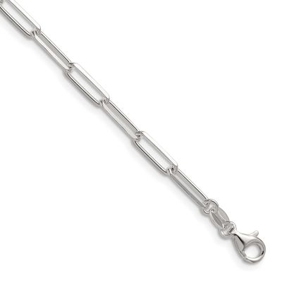 3.5mm Diamond-cut Paperclip Chain 22 Inch Sterling Silver, MPN: QDPC100-22, UPC: