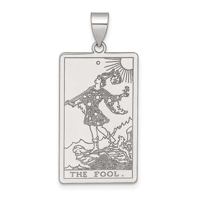 The Fool Tarot Card Pendant Sterling Silver, MPN: QC11510, UPC: