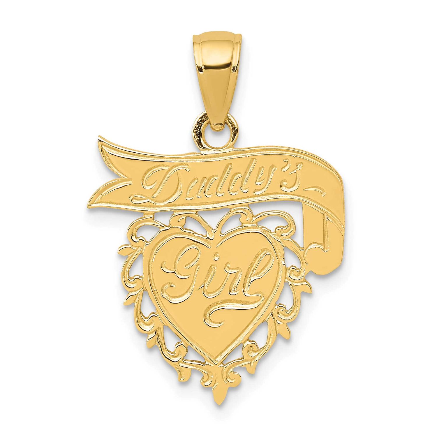 Daddys Girl Heart Pendant 14k Gold, MPN: K2701, UPC: 637218026210