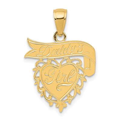 Daddys Girl Heart Pendant 14k Gold, MPN: K2701, UPC: 637218026210