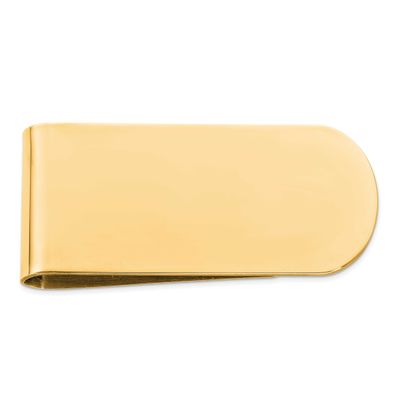 Money Clip Sterling Silver Gold-Plated, MPN: QQ138GP, UPC: