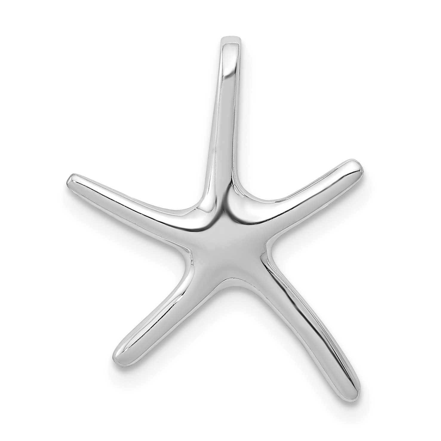 Starfish Chain Slide 19.3 Inch 14k White Gold, MPN: D3362W, UPC: 637218140268