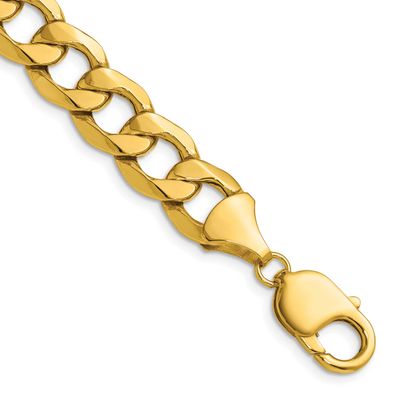 11.3mm Semi-Solid Curb Chain 26 Inch 14k Gold, MPN: BC209-26, UPC: