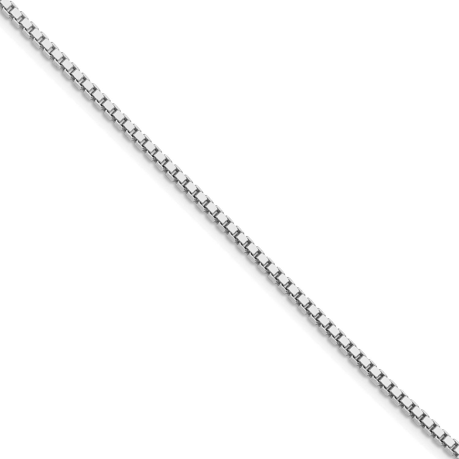 1.9mm Box Chain 18 Inch Sterling Silver Rhodium-Plated, MPN: QBX037R-18, UPC: