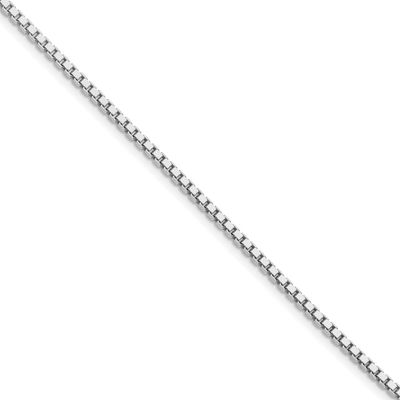 1.9mm Box Chain 18 Inch Sterling Silver Rhodium-Plated, MPN: QBX037R-18, UPC: