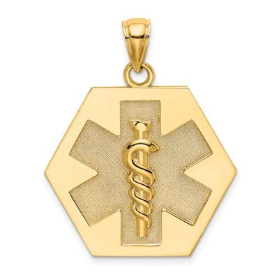 Medical Disc Pendant 10k Gold, MPN: 10K8315, UPC: