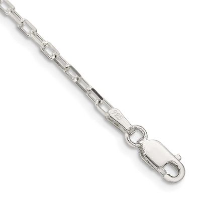 2.2mm Diamond-Cut Long Link Cable Chain 7 Inch Sterling Silver, MPN: QAR060-7, UPC: 886774414126