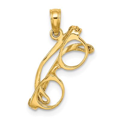 3-D Moveable Glasses Charm 14k Gold, MPN: K7248, UPC: 637218069354