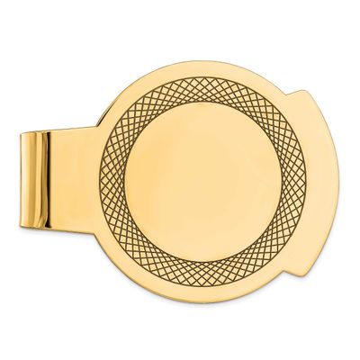 Money Clip Sterling Silver Gold-Plated, MPN: QQ37GP, UPC: