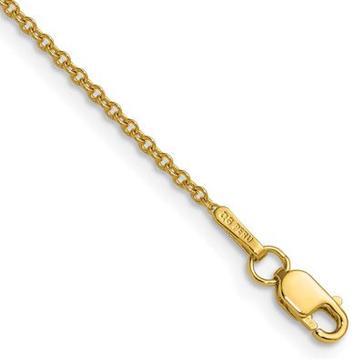 1.5mm Cable Chain 16 Inch 14k Gold, MPN: PEN336-16, UPC: