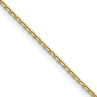 1.2mm Diamond-cut Cable Chain 22 Inch 10k Gold, MPN: 10PE332-22, UPC: