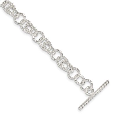 Double Twist Link Bracelet Sterling Silver, MPN: QG1526-7, UPC: 191101294570