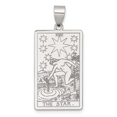The Star Tarot Card Pendant Sterling Silver, MPN: QC11527, UPC: