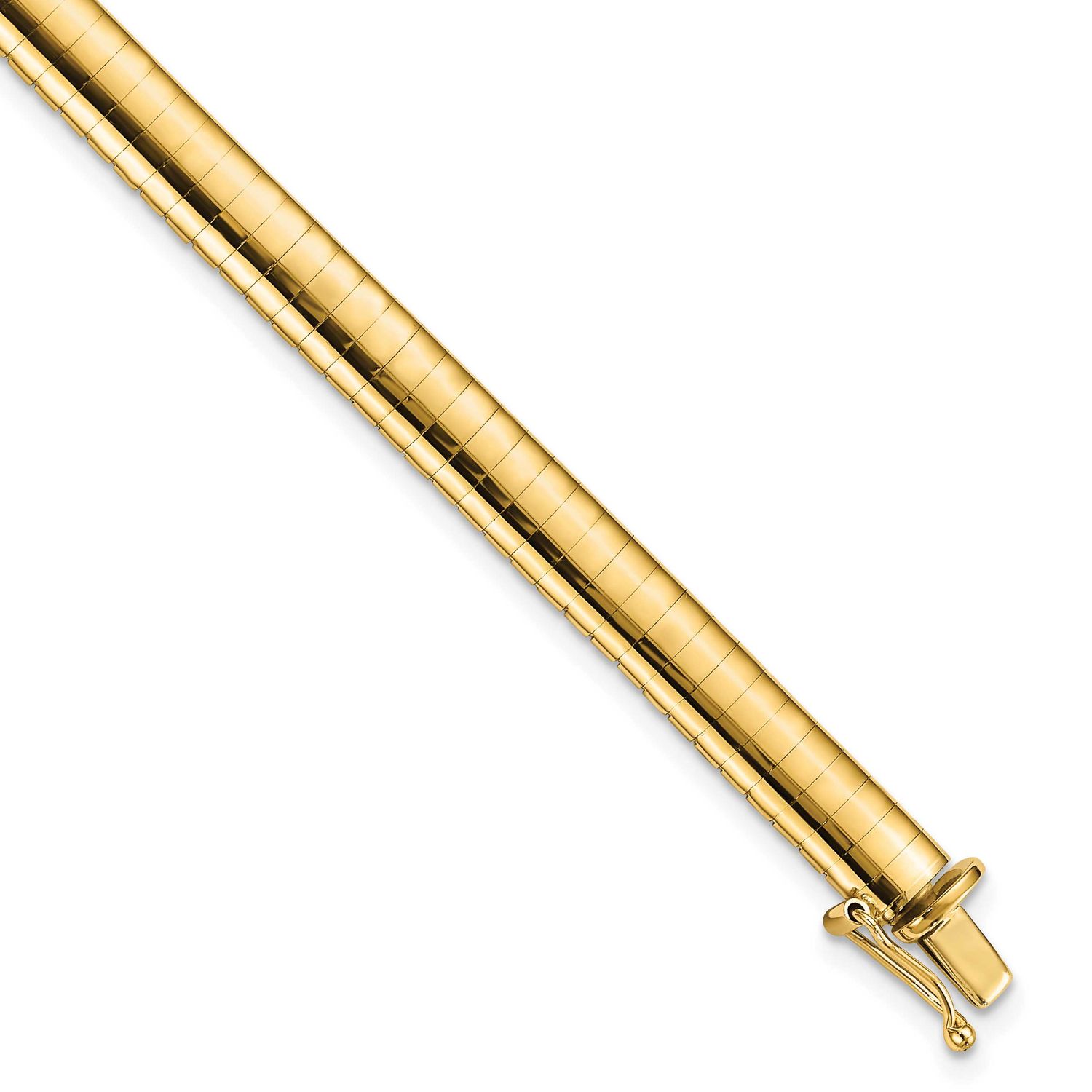 6mm Domed Omega Bracelet 10k Gold, MPN: 10KOD6-7, UPC: