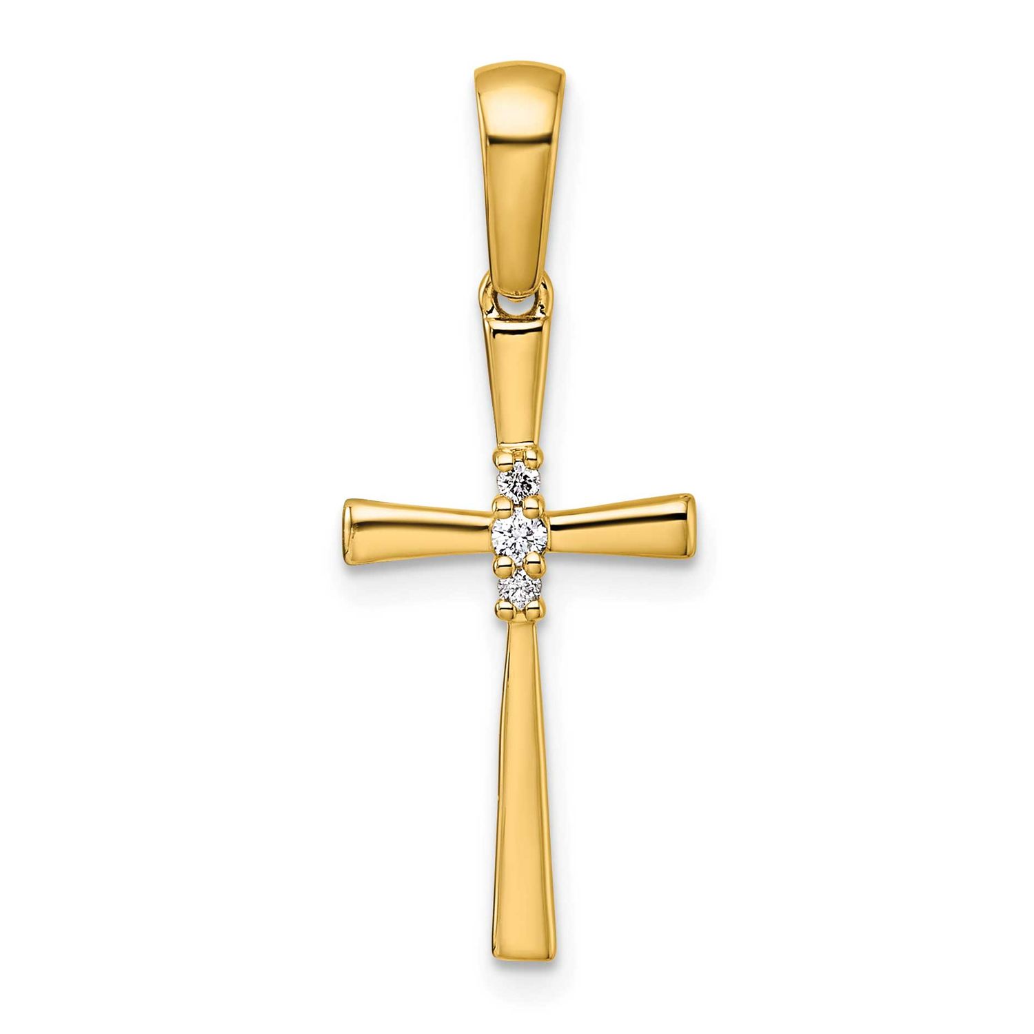 1/20Ct. Diamond Cross Pendant 14k Gold, MPN: PM5007-005-YA, UPC: