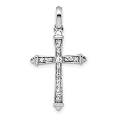 1/5Ct. Diamond Cross Pendant 14k White Gold, MPN: PM5034-020-WA, UPC: